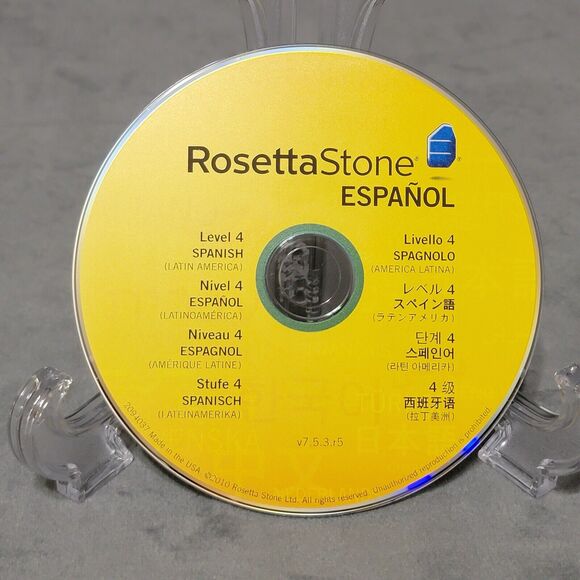 Rosetta Stone Spanish Totale V4 Level 4, Disc Only - Picture 1 of 2